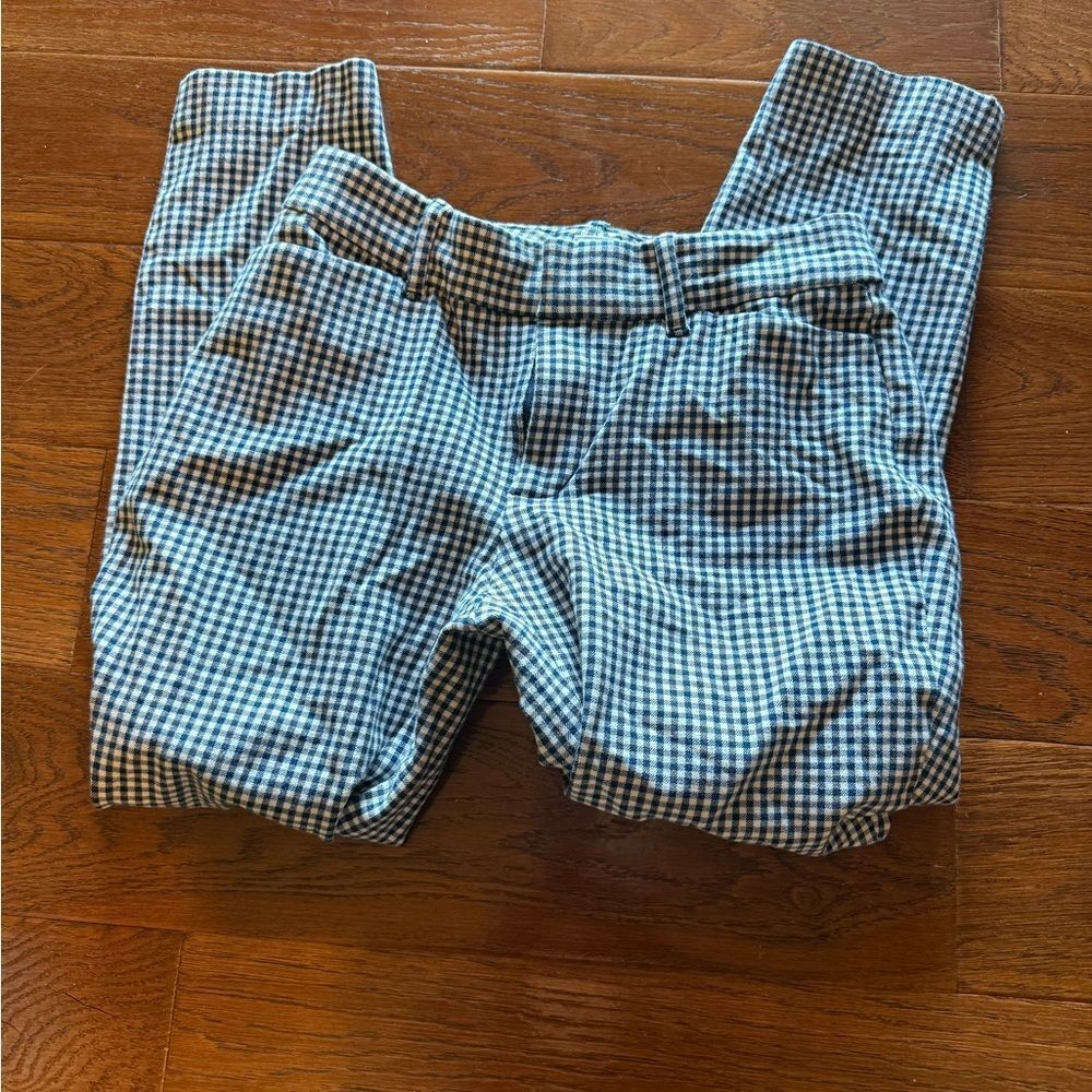 Gap size 4 navy and white Checkered ankle pants